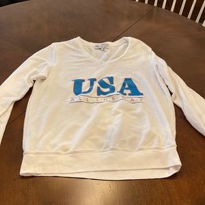 Wild Fox v-neck sweatshirt